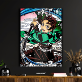 Tanjiro Kamado – Water Breathing Demon Slayer Poster